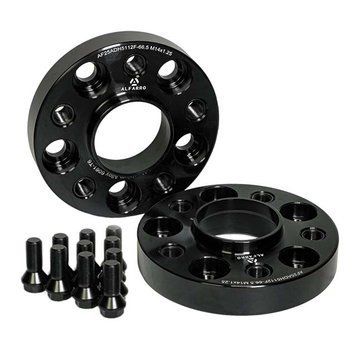 Колесная проставка-адаптер 1 шт. 25мм PCD 5x112 DIA 66.6 с футорками 14x1.25 для BMW (Кованая) AF25ADH5112F-666 М14х1,25 фото