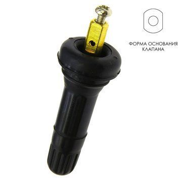 Вентиль легковой разборный для б/к шин, L=42,5mm, TPMS (под датчик) резиновый TR-413 фото